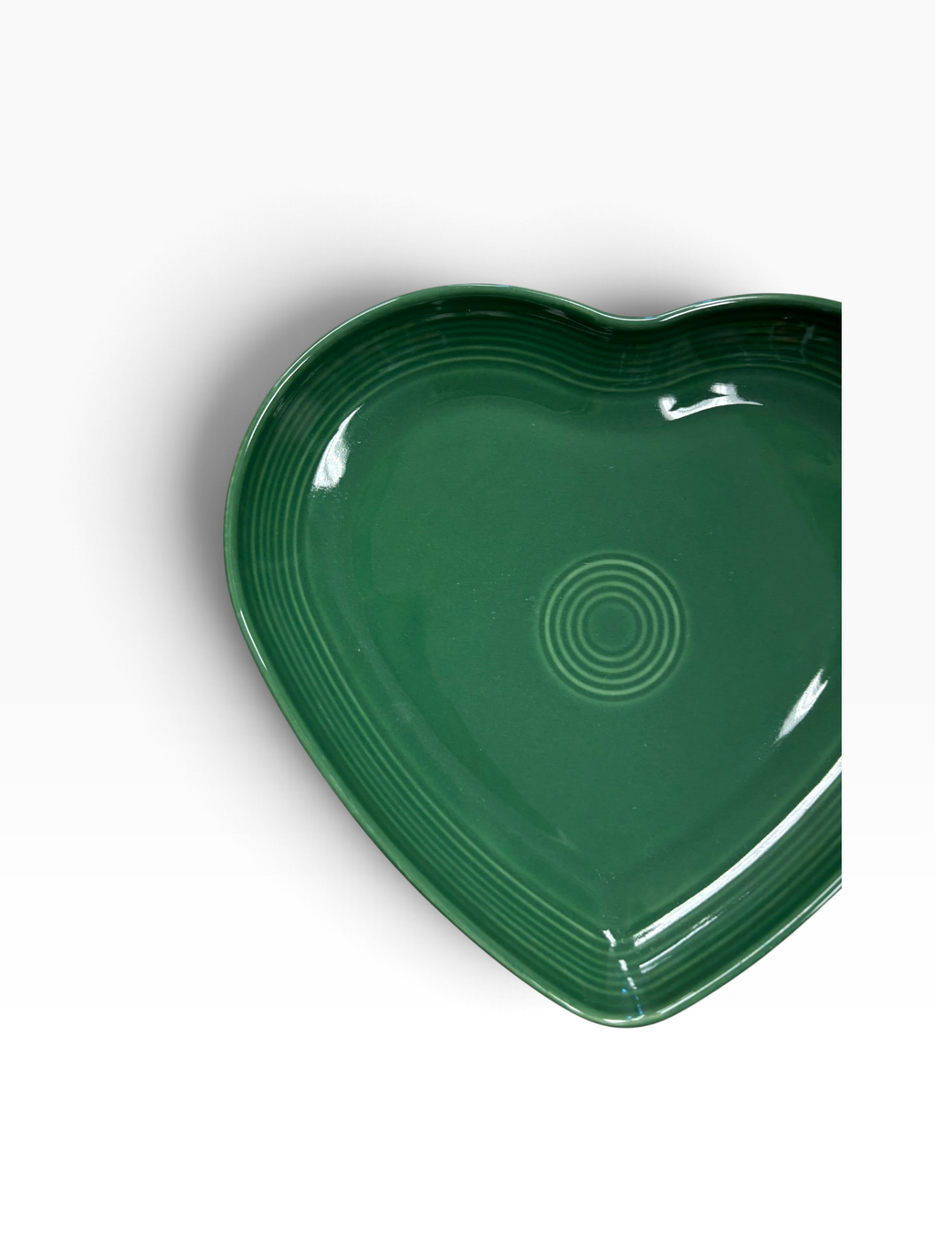 Fiesta Jade Heart Plate Heart Shaped Plate 9"