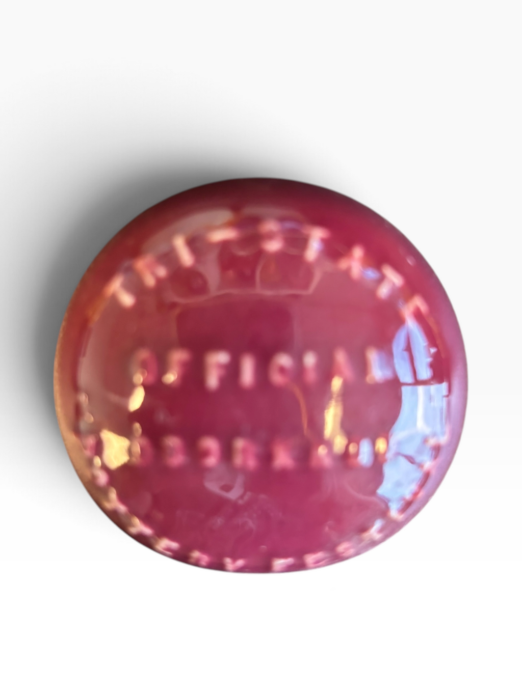 Tri-State Pottery Festival Official Doorknob in Fiesta Cinnabar | HLC Toss Game