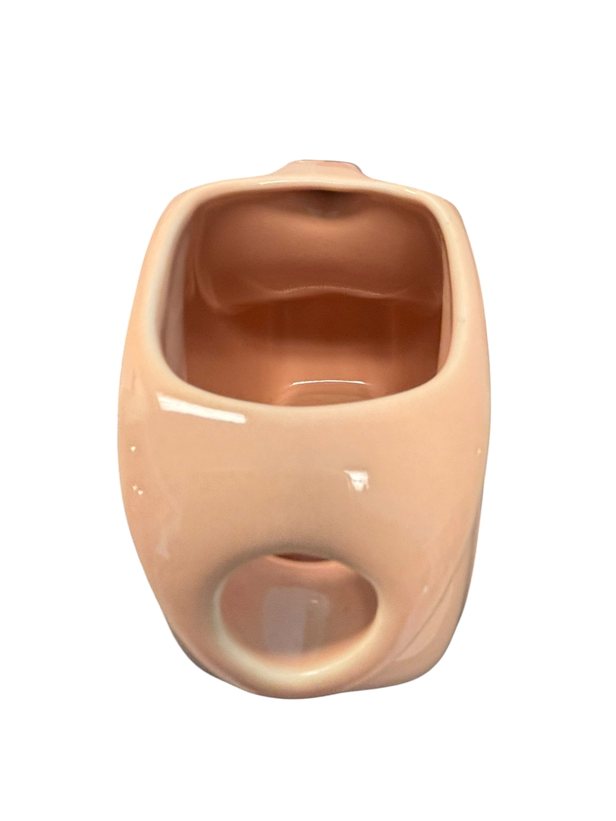 This is a Fiesta Fiestaware Small Disc Juice Pitcher in Apricot. lead-free, Post 1986, Retired Color Retired Shape 28 ounce capacity