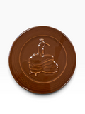 Fiesta Chocolate Dancing Lady Trivet 6" Retired Hot Plate