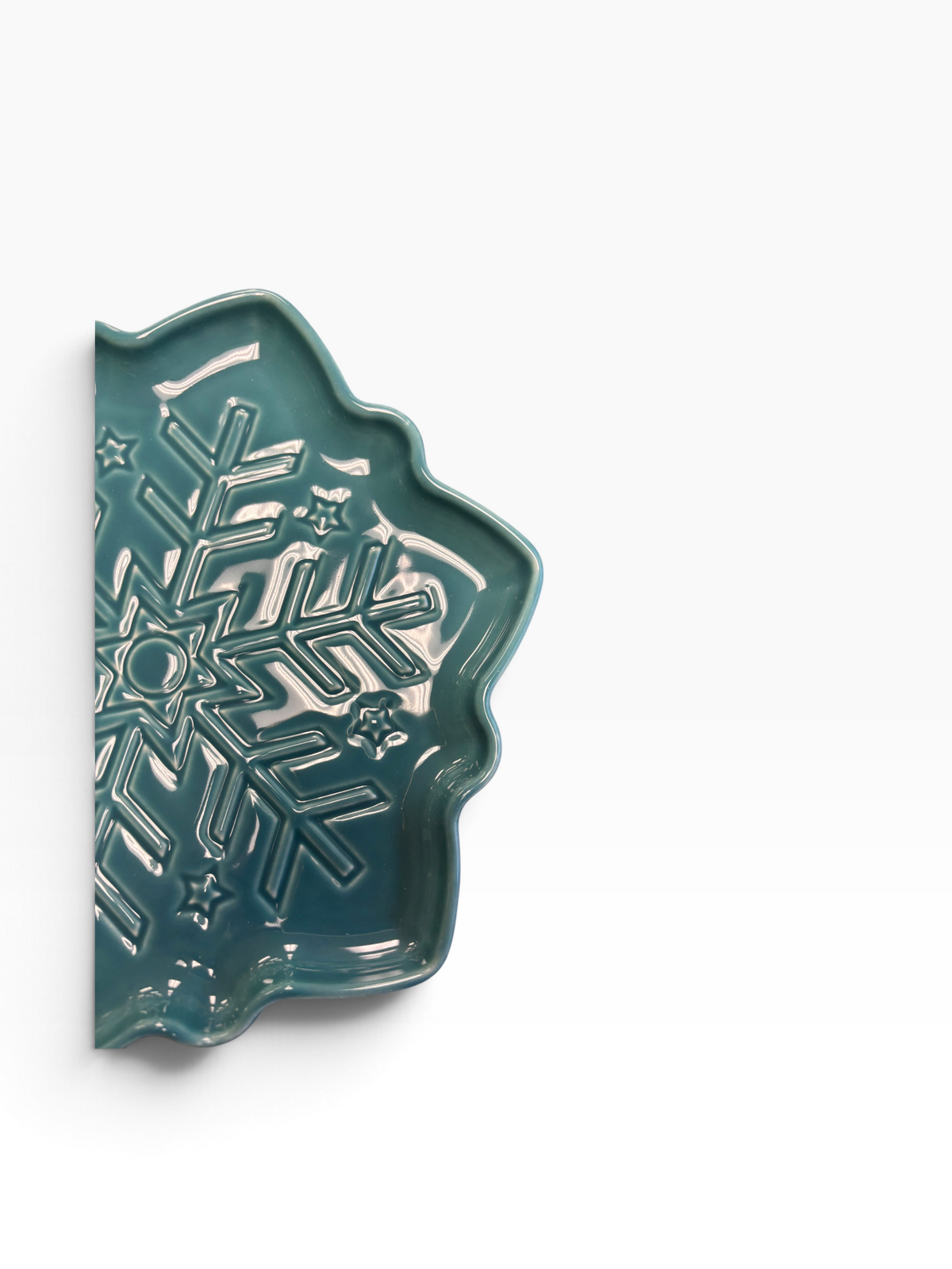 Fiesta Snowflake Shaped Plate Turquoise