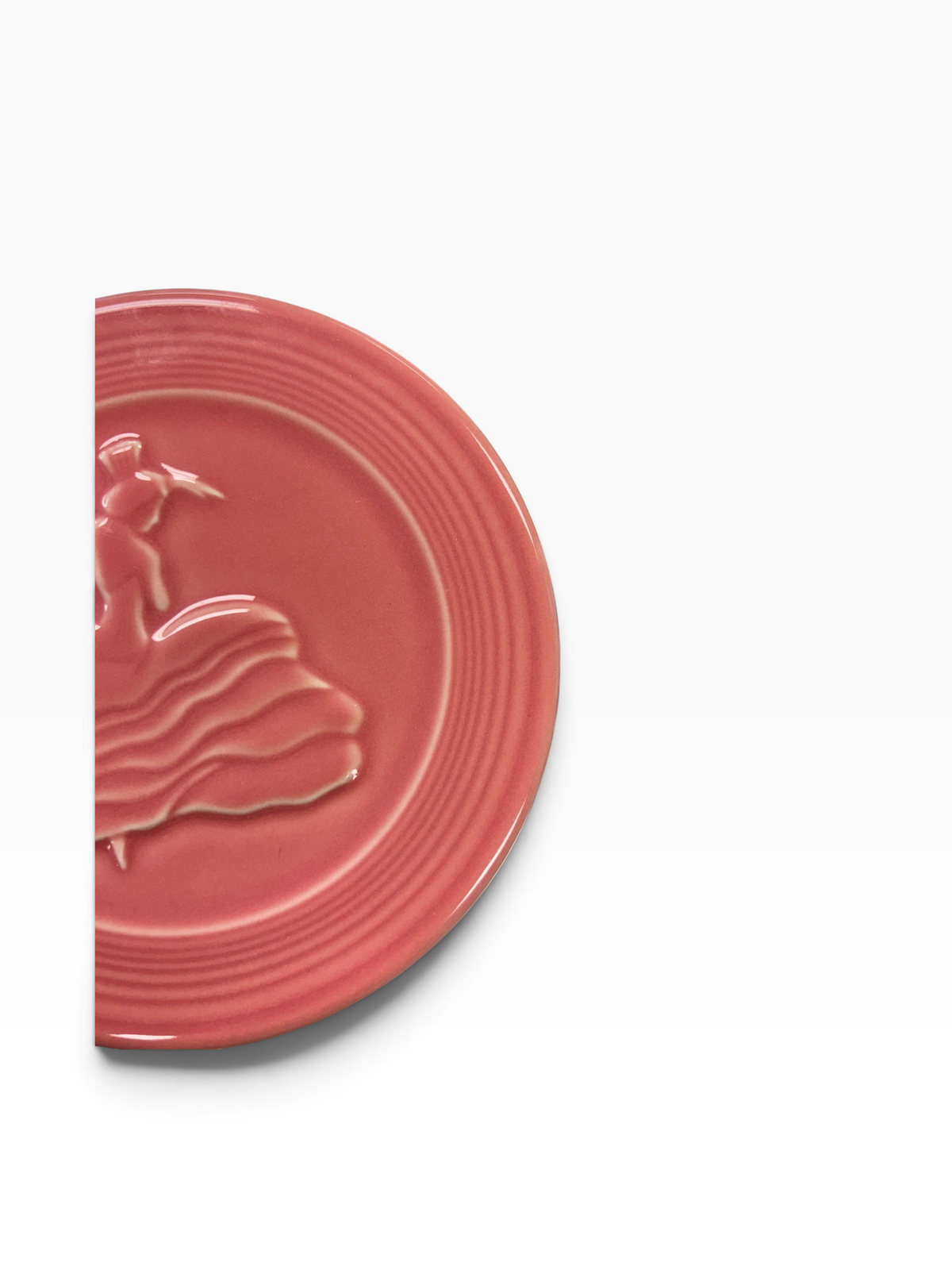 Fiesta Peony Dancing Lady Trivet 6" Retired Hot Plate
