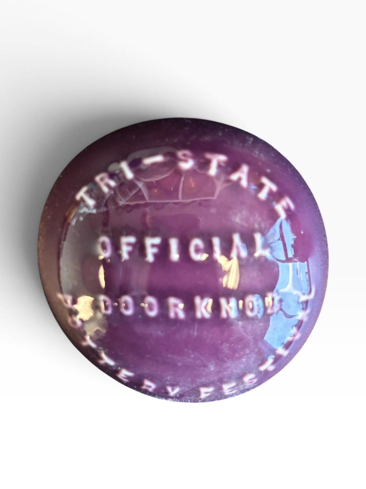 Tri-State Pottery Festival Official Doorknob in Fiesta Heather | HLC Toss Game