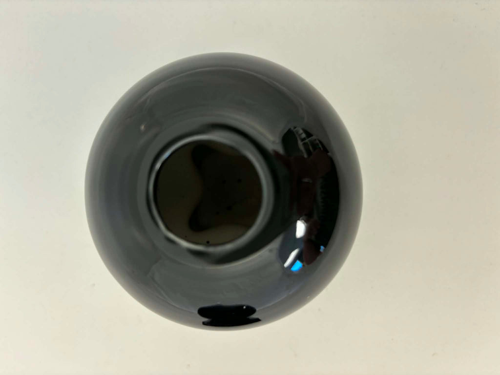 Fiesta Black Round Bulb Candle Holder Pair
