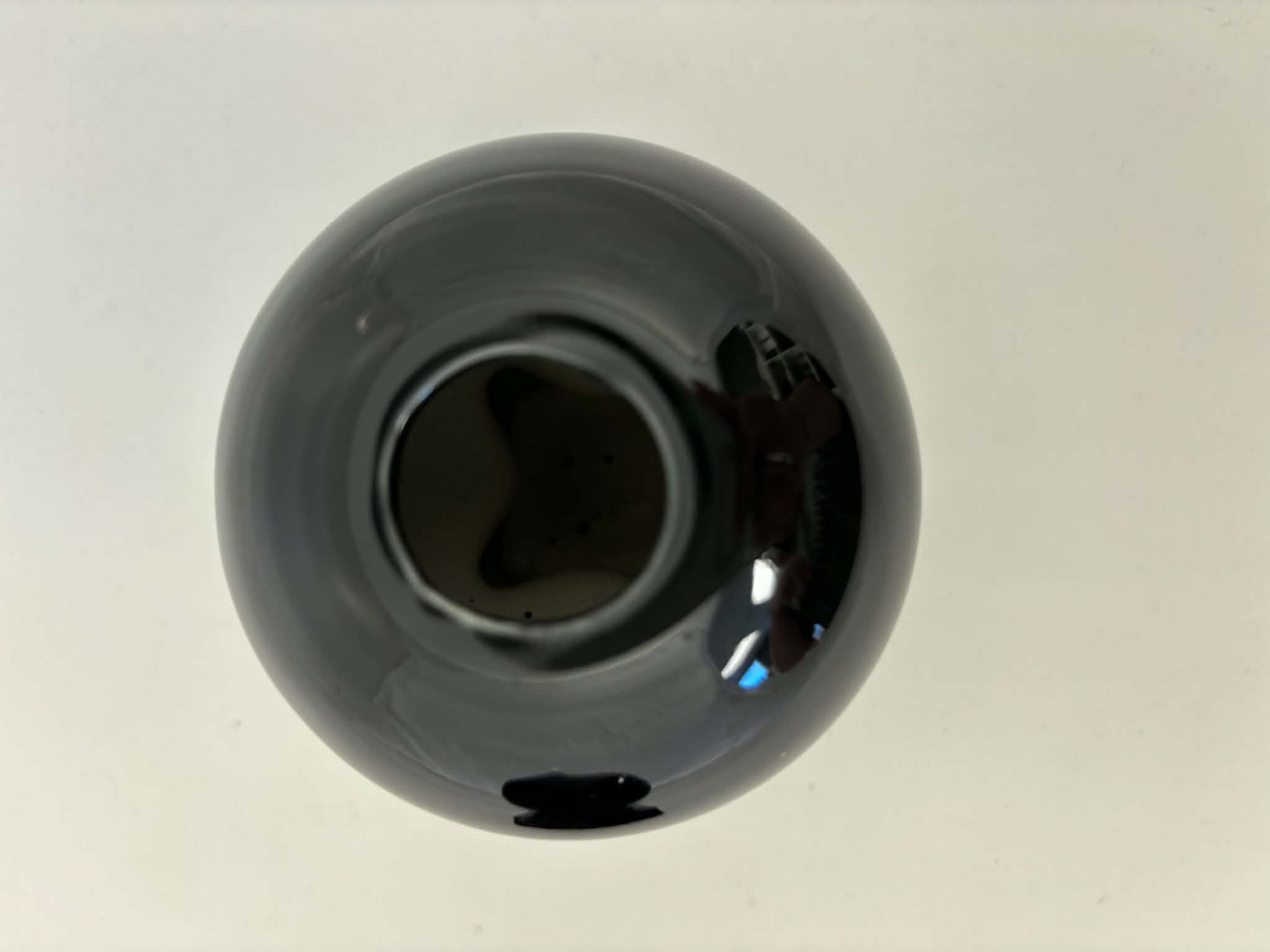 Fiesta Black Round Bulb Candle Holder Pair