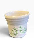 Fiesta FTCCO Citrus Lime on White Shot Glass 2 oz Lime Citrus