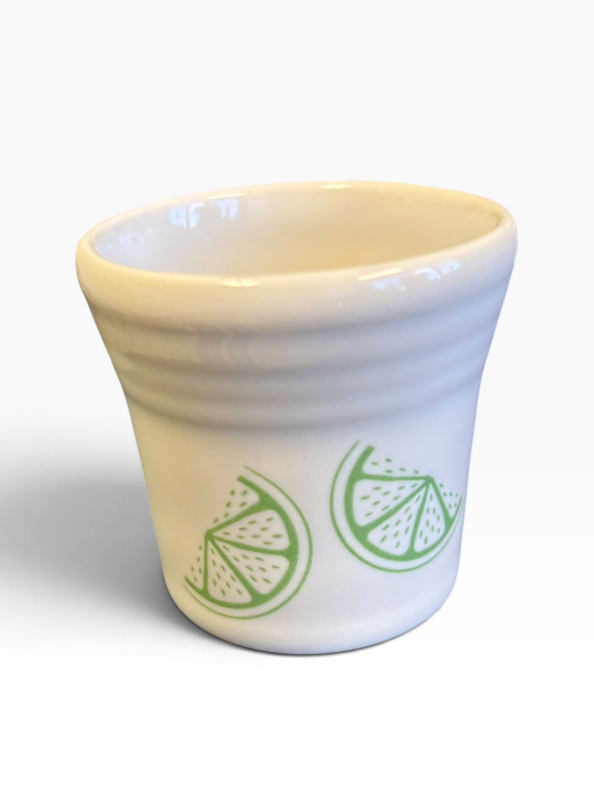 Fiesta FTCCO Citrus Lime on White Shot Glass 2 oz Lime Citrus