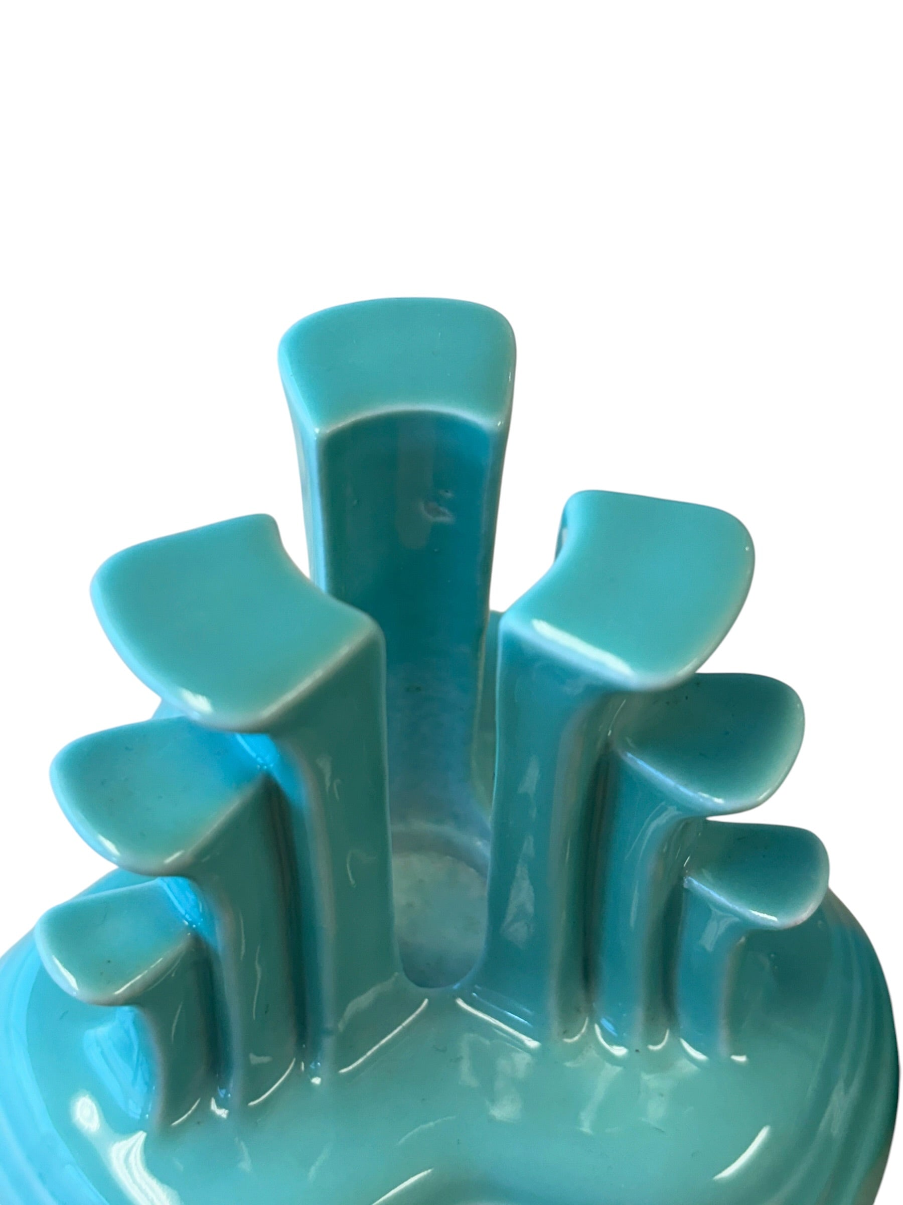 Fiesta Sea Mist Pyramid Candle Holder Pair