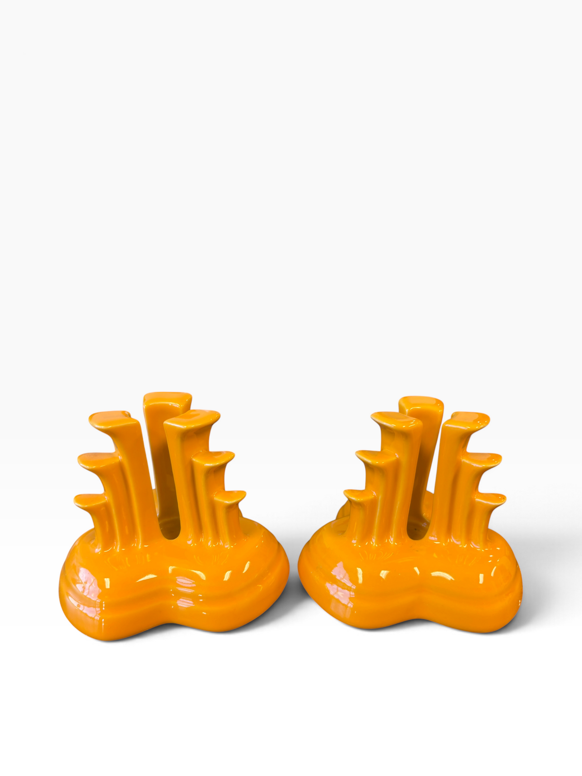 Fiesta Butterscotch Pyramid Candle Holder Pair 131/400