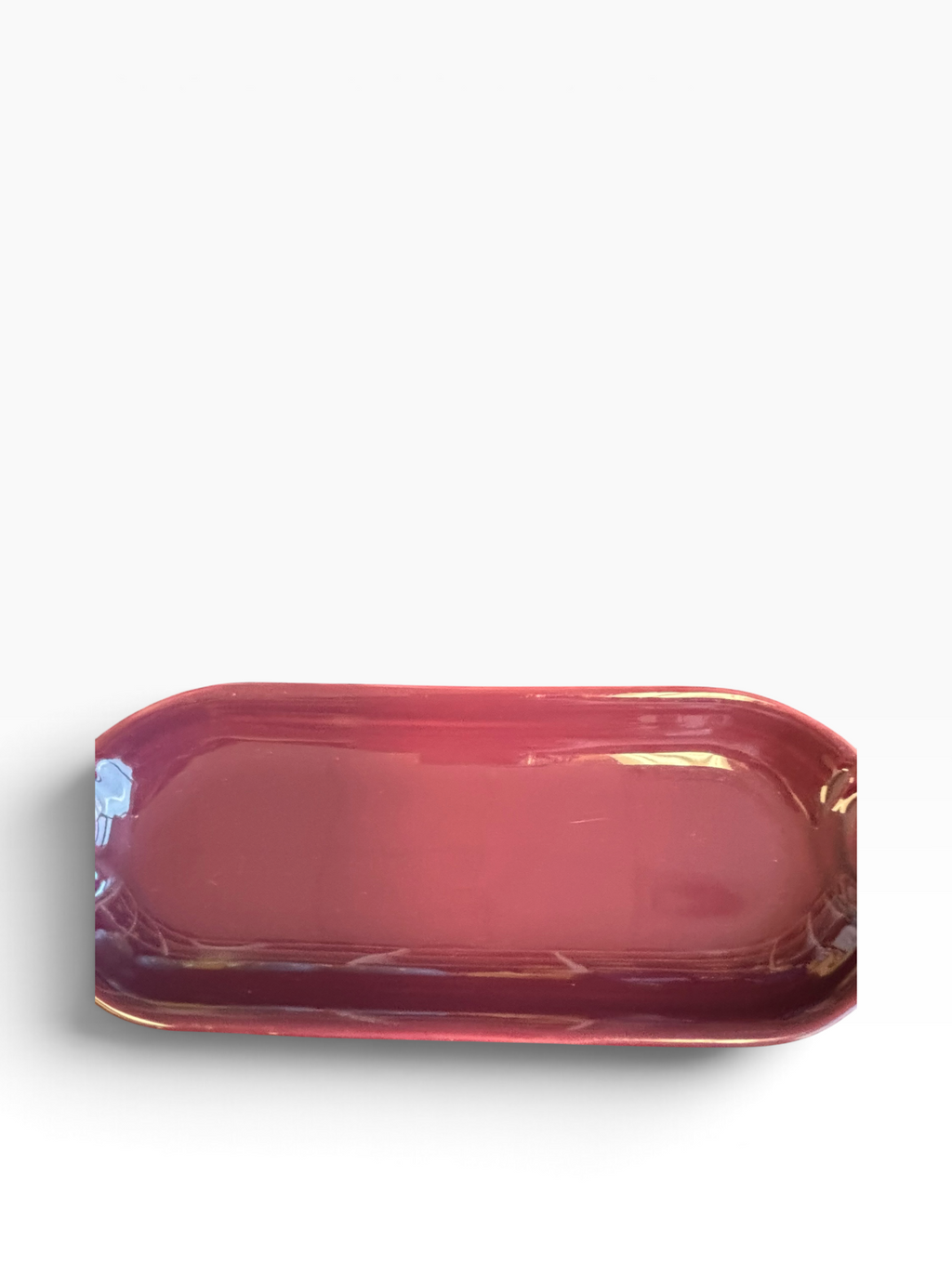 Fiesta Claret Relish Utility Tray Corn on the Cob Corn Relish Tray