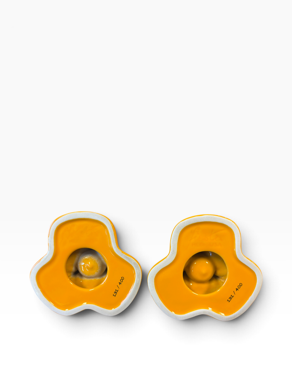 Fiesta Butterscotch Pyramid Candle Holder Pair 131/400
