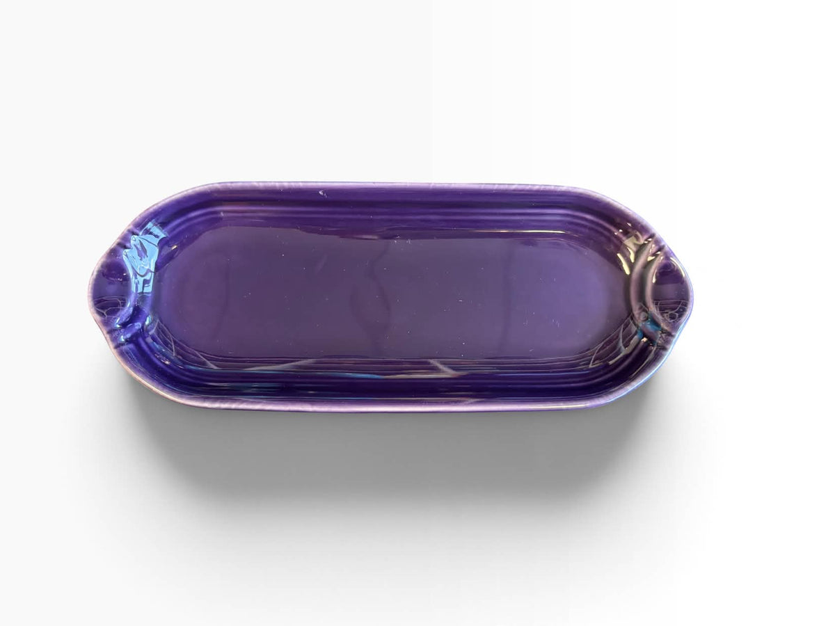 Fiesta Plum Relish Utility Tray Corn on the Cob Corn Relish Tray