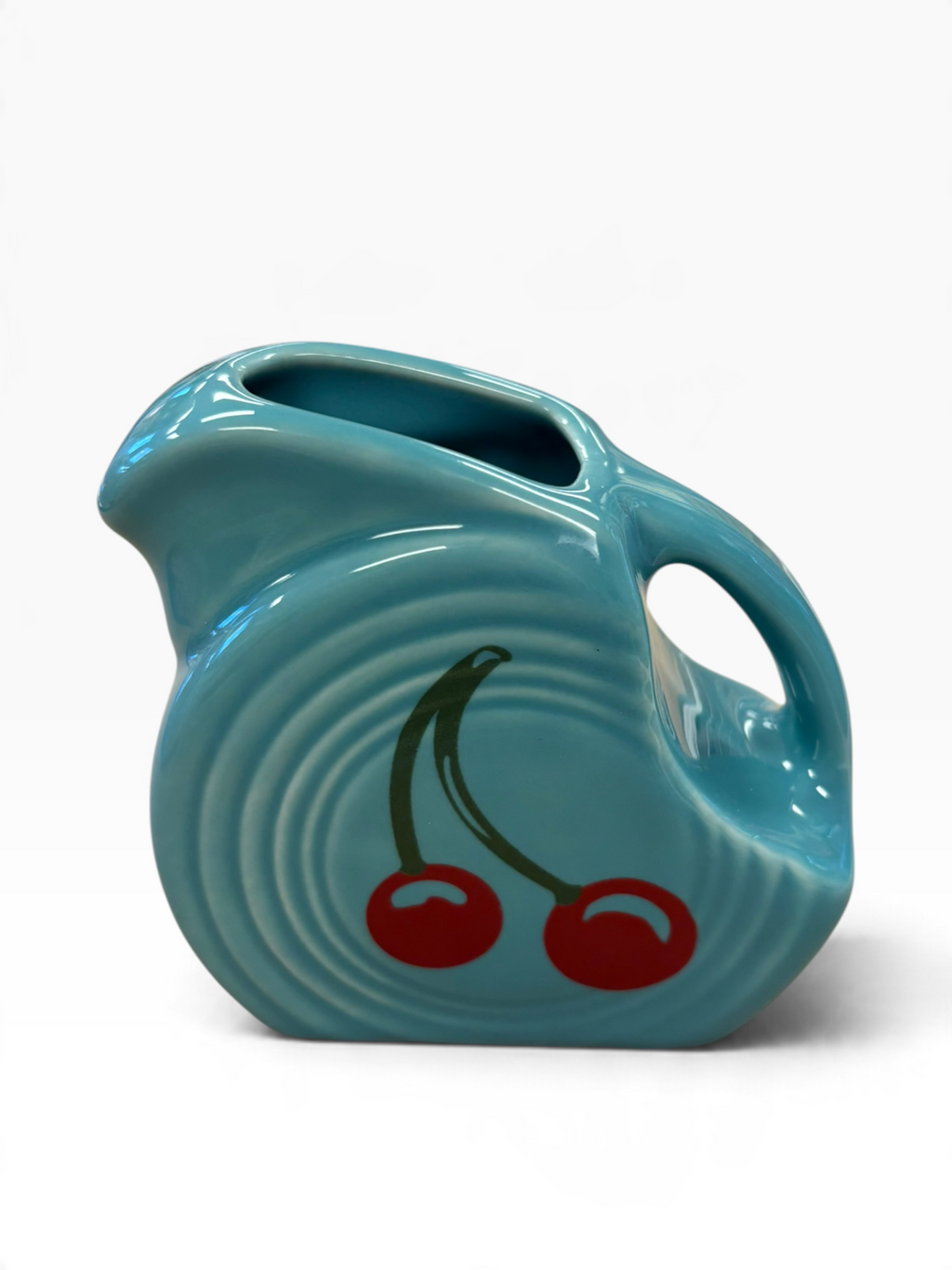 Fiesta HLCCA Cherries on Turquoise Mini Disc HLCCA