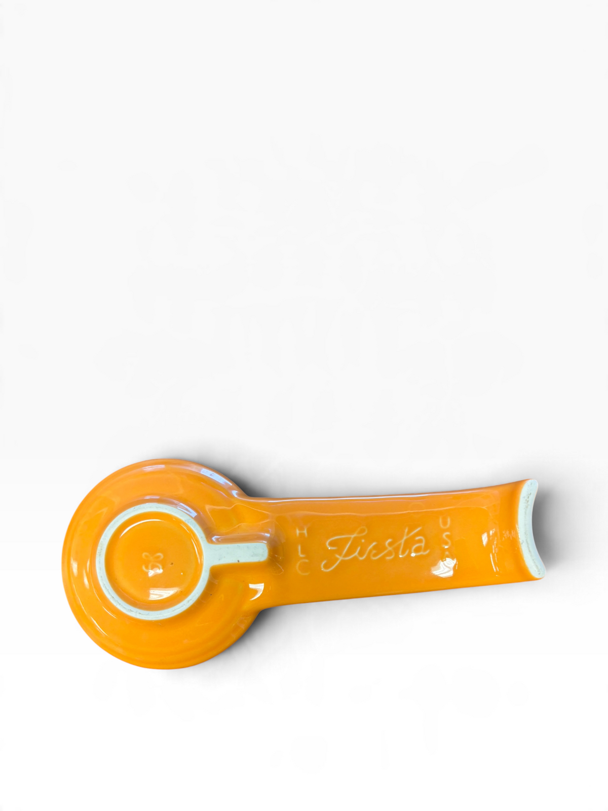 Fiesta Tangerine Spoon Rest Old Style