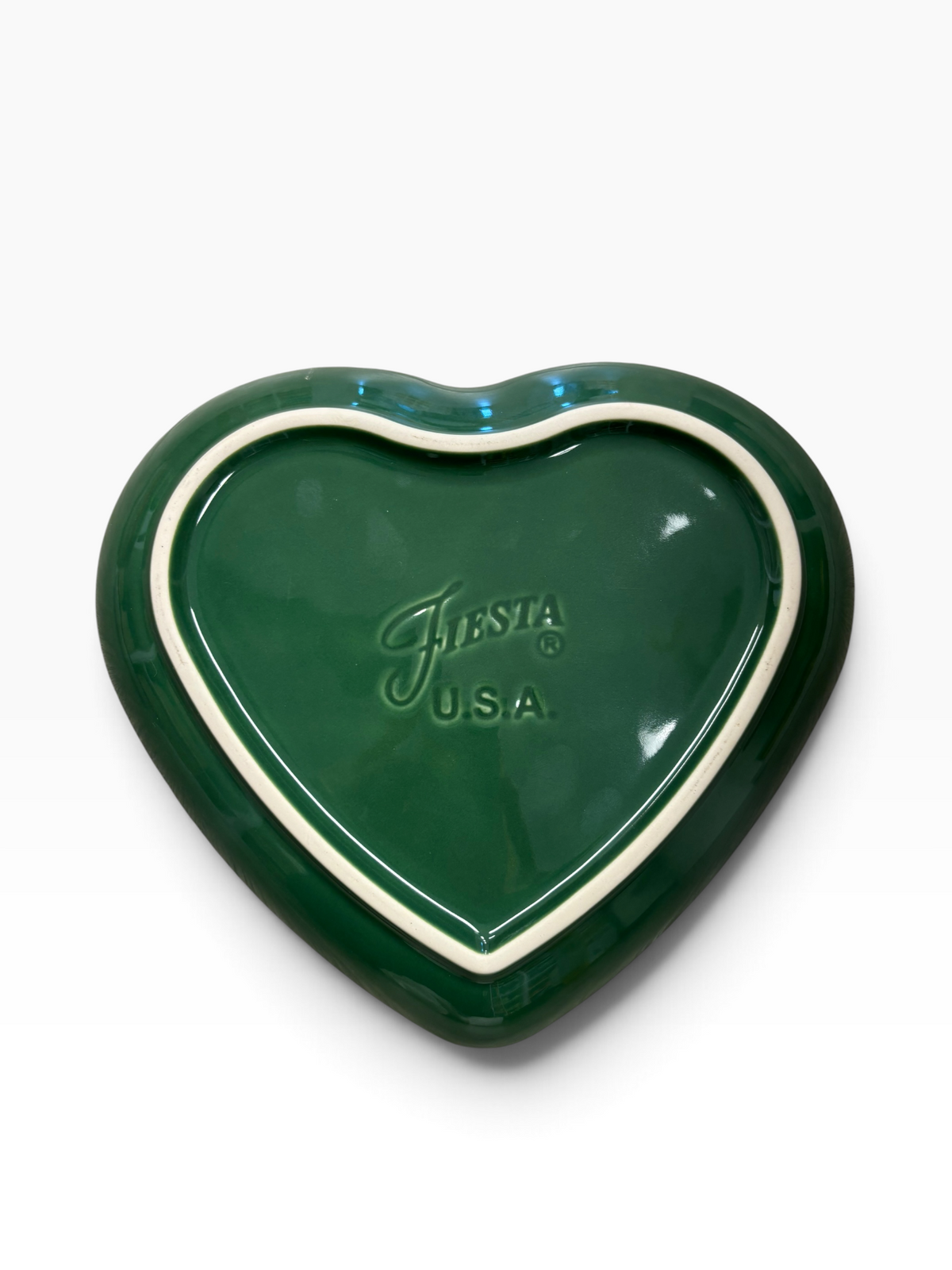 Fiesta Jade Heart Plate Heart Shaped Plate 9"