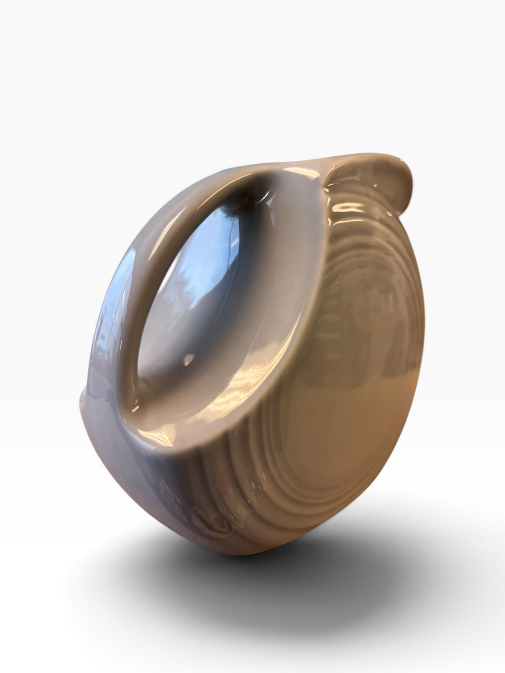 Fiesta Pearl Gray Small Juice Disc Pitcher 28 oz