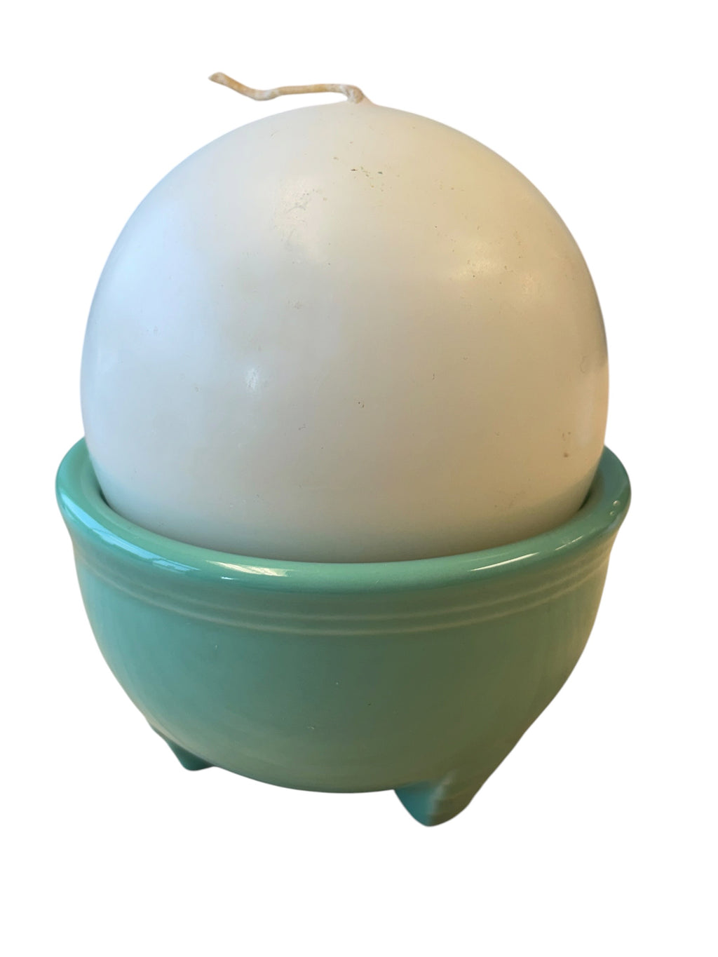 Fiesta Sea Mist Tripod Bowl with Candle