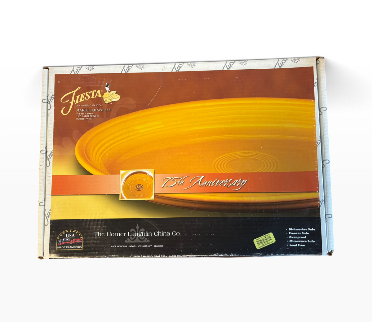 Fiesta Marigold X-Large Turkey Platter 19" Extra Large NIB HTF