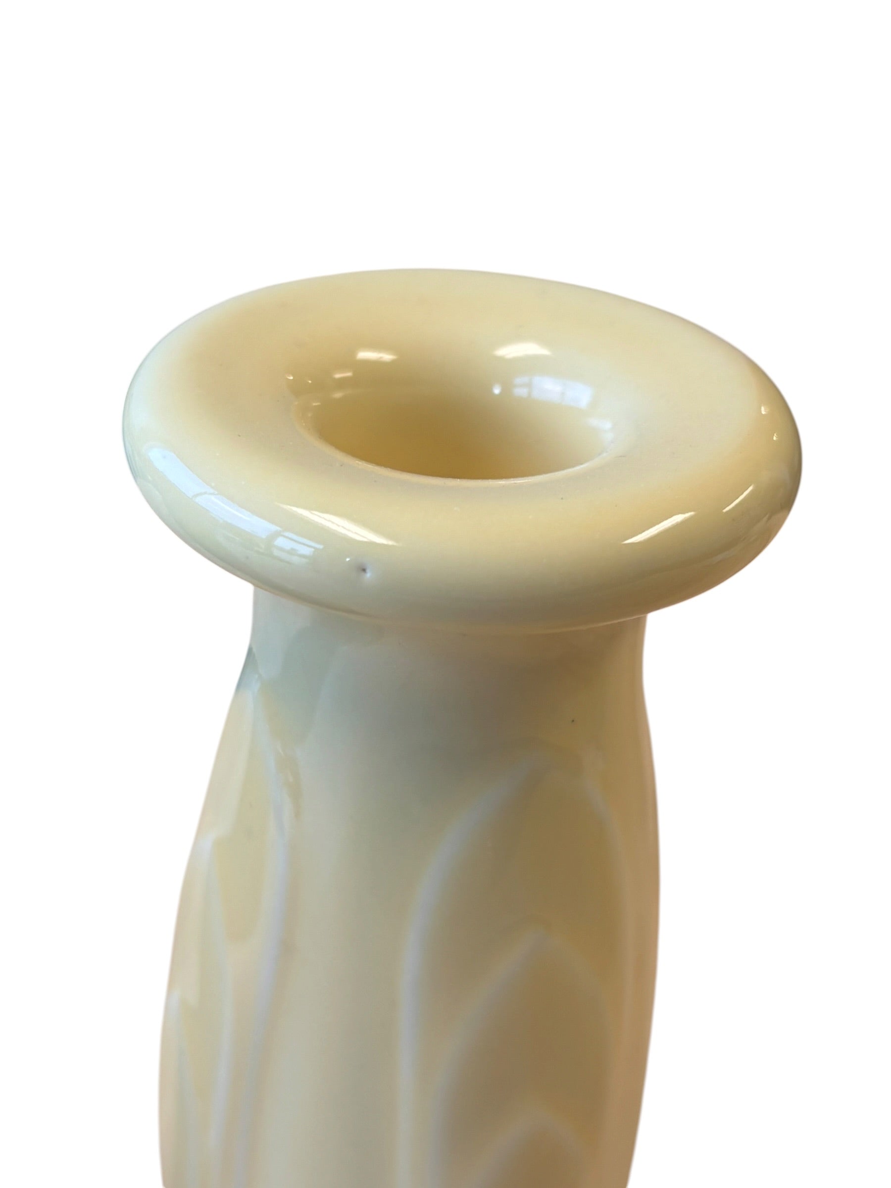 Fiesta Yellow Tapered Candlestick Millennium Candlestick Y2K Pair