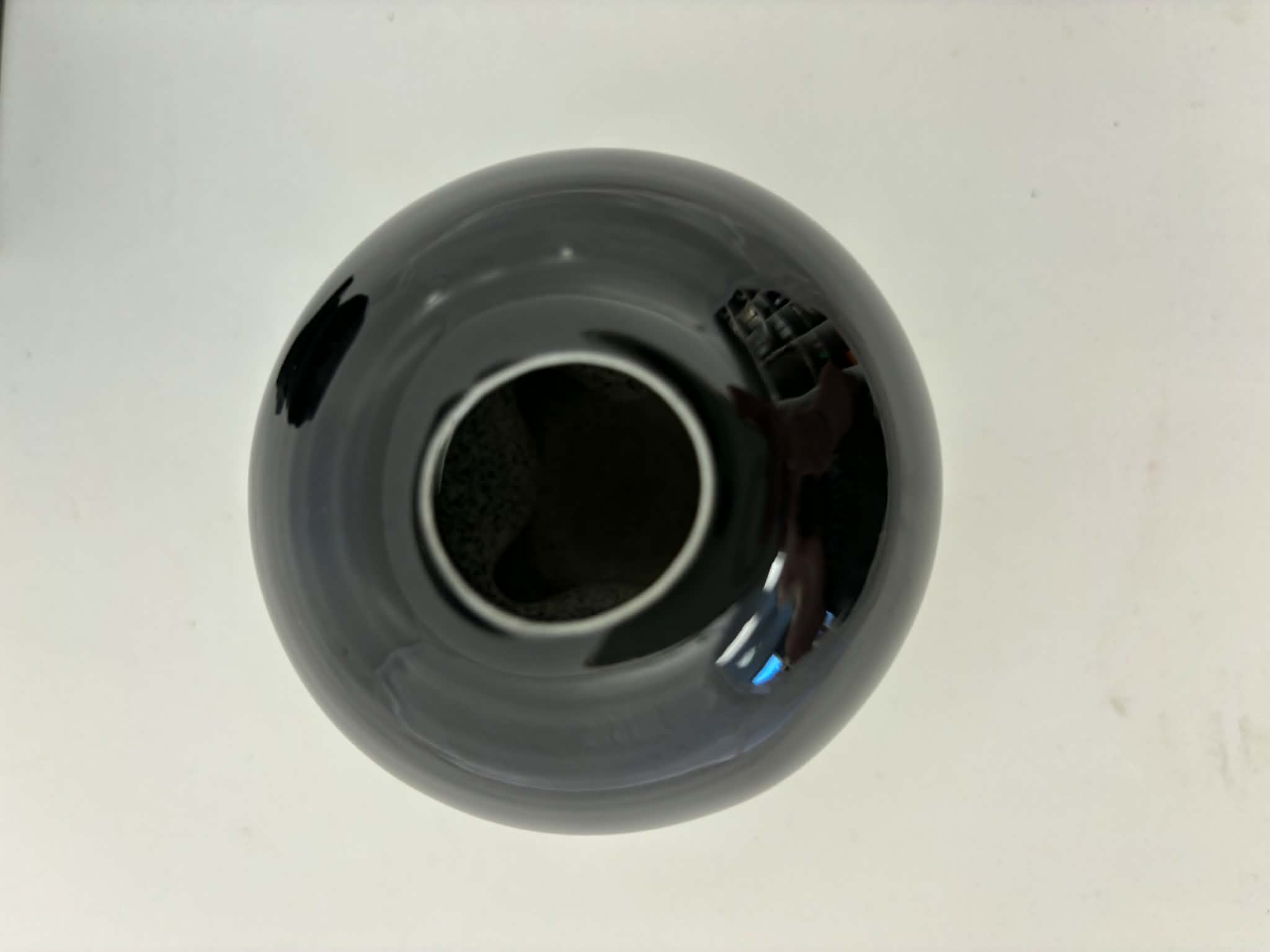 Fiesta Black Round Bulb Candle Holder Pair