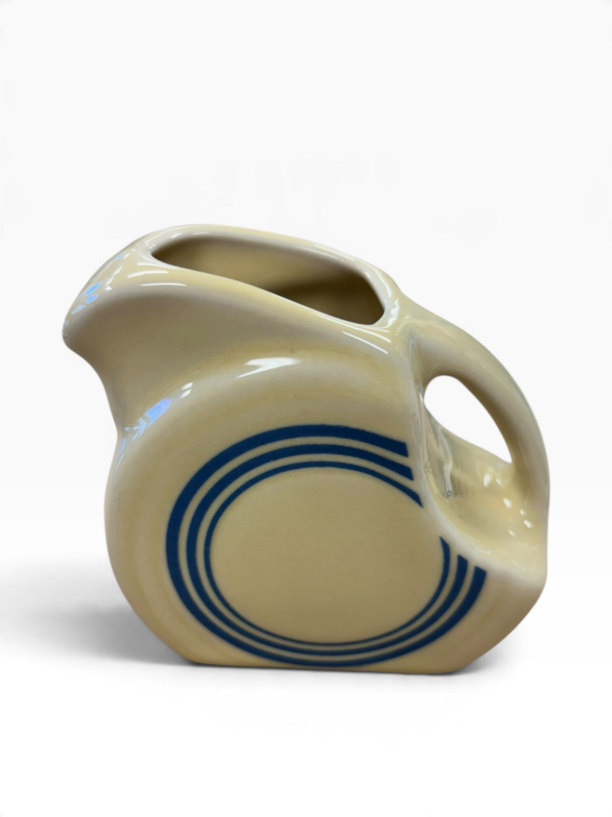 Fiesta HLCCA Blue Stripe on Ivory Mini Disc HLCCA