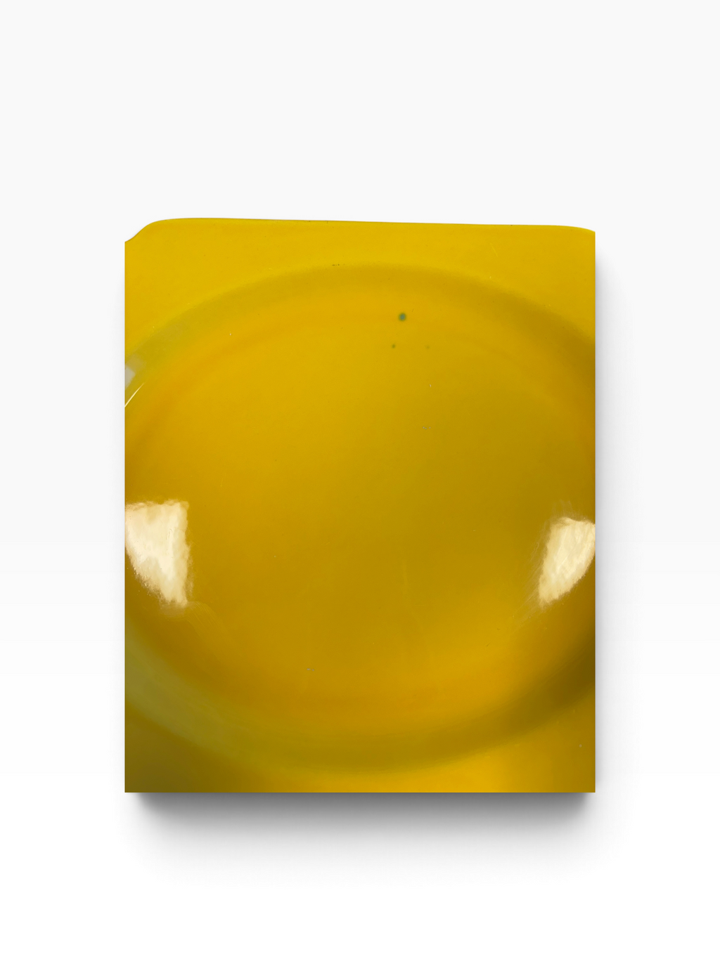 Vintage Riviera Rectangle Small Platter 11 1/2" Oval Well - Harlequin Yellow