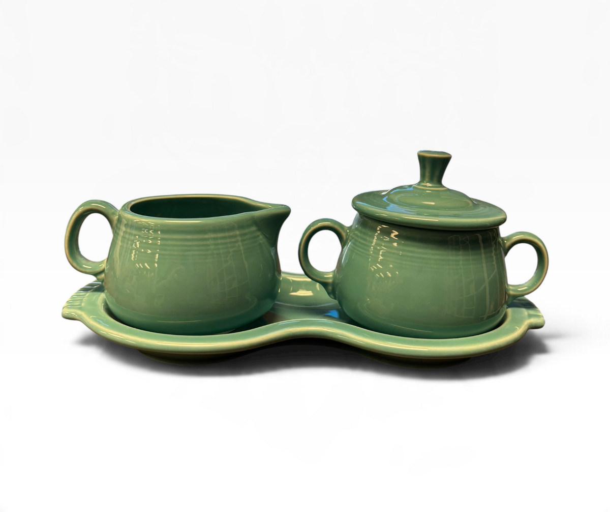 Fiesta Turquoise Sugar & Cream Tray Set