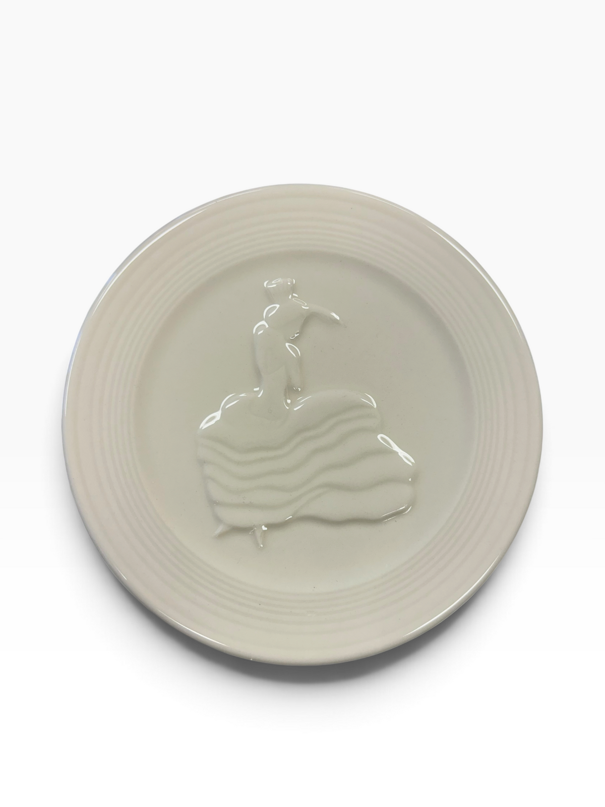Fiesta Linen Dancing Lady Trivet 6" Retired Hot Plate