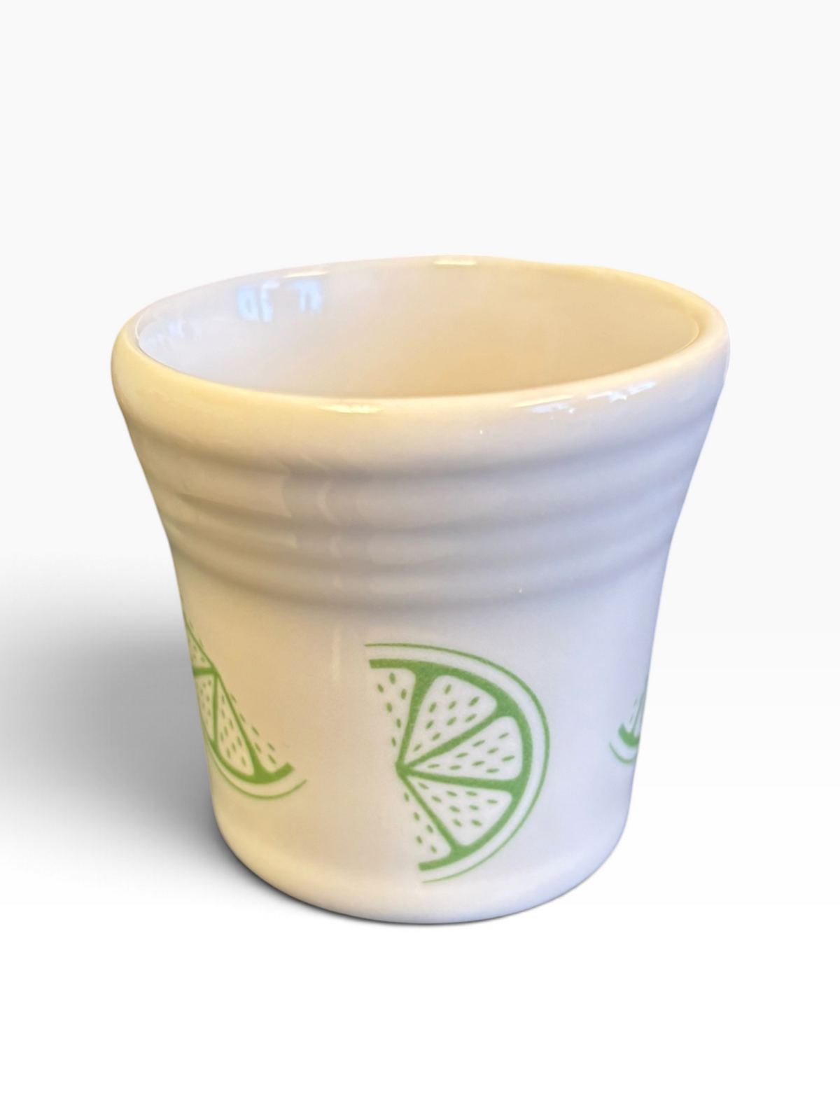 Fiesta FTCCO Citrus Lime on White Shot Glass 2 oz Lime Citrus