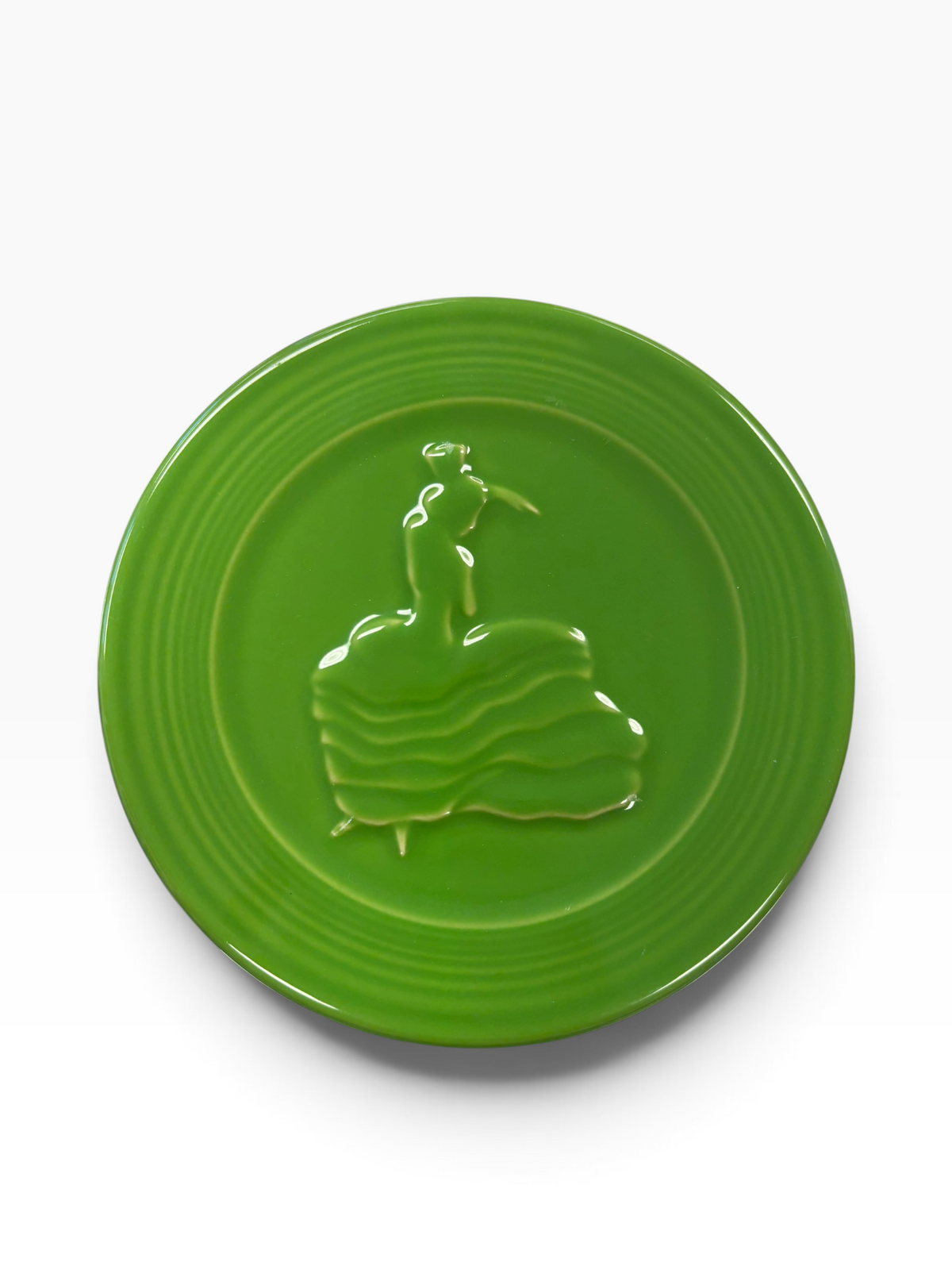 Fiesta Shamrock Dancing Lady Trivet 6" Retired Hot Plate