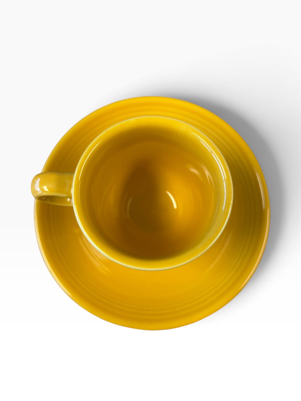 Fiesta Marigold Round Handle AD Demitasse Cup and Saucer