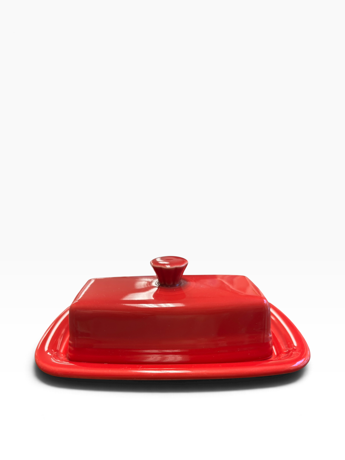 Fiesta Scarlet Covered Butter Dish Extra Large XL