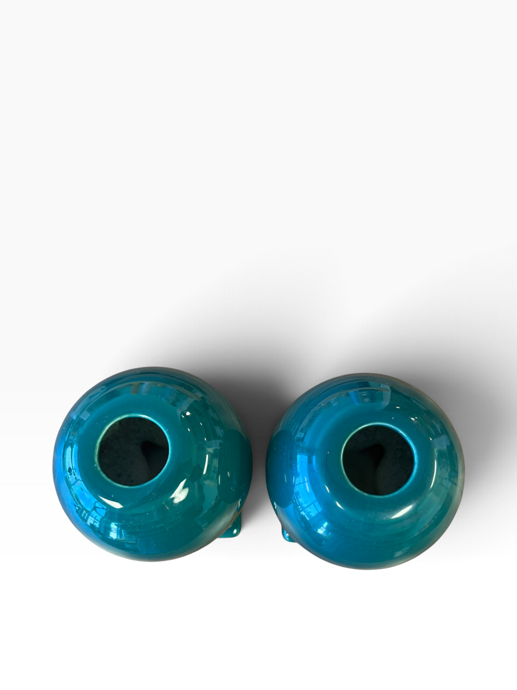 Fiesta Evergreen Round Bulb Candle Holder Pair