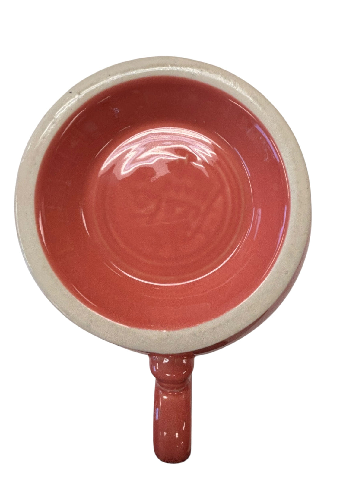 This is a Fiesta Fiestaware Five-cup 5-cup Ring Handled Tea Pot with Lid in Flamingo. lead-free, Post 1986, Retired Color Retired Shape
