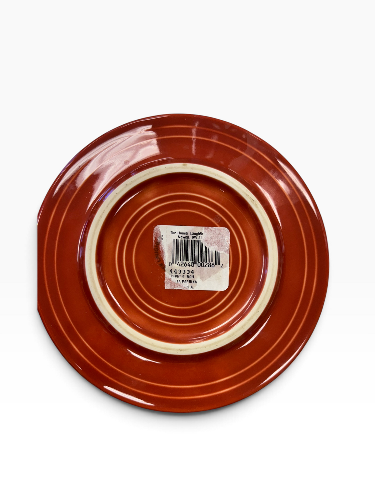 Fiesta Paprika Dancing Lady Trivet 6" Retired Hot Plate