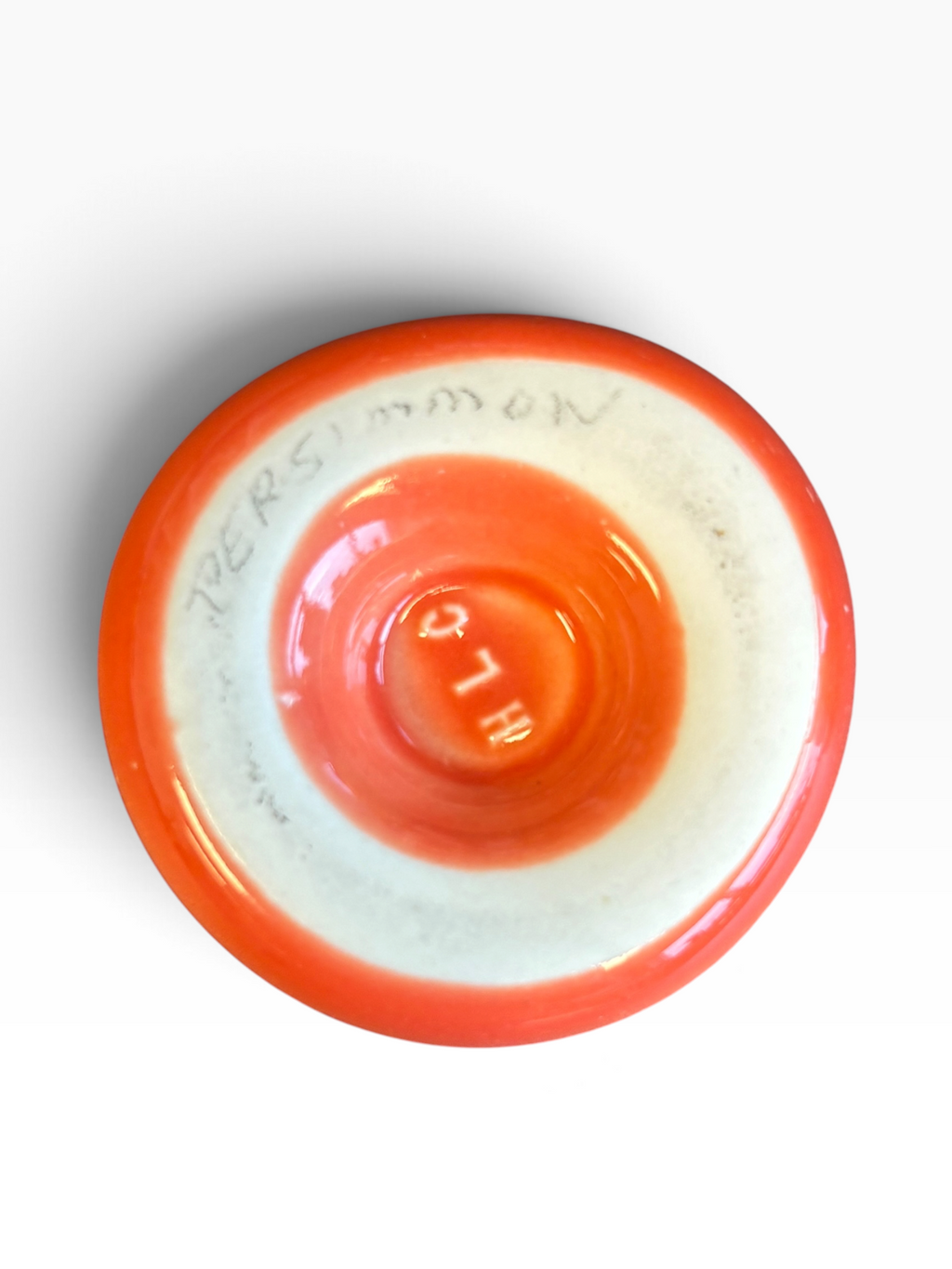 Tri-State Pottery Festival Official Doorknob in Fiesta Persimmon | HLC Toss Game