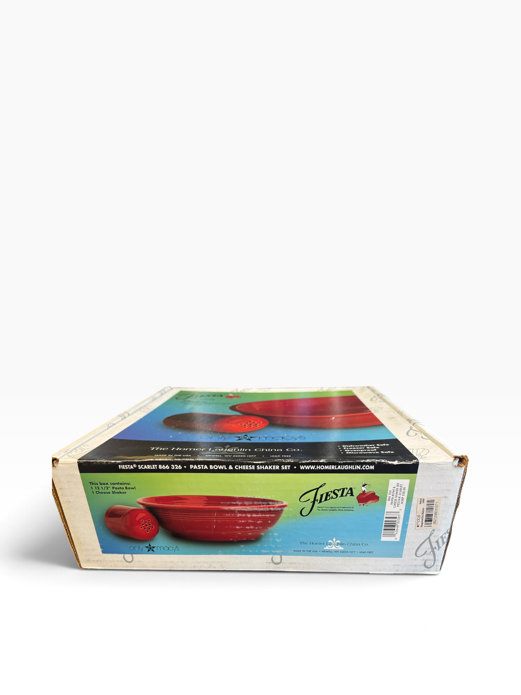 Fiesta Scarlet Pasta Bowl and Cheese Shaker Set NIB