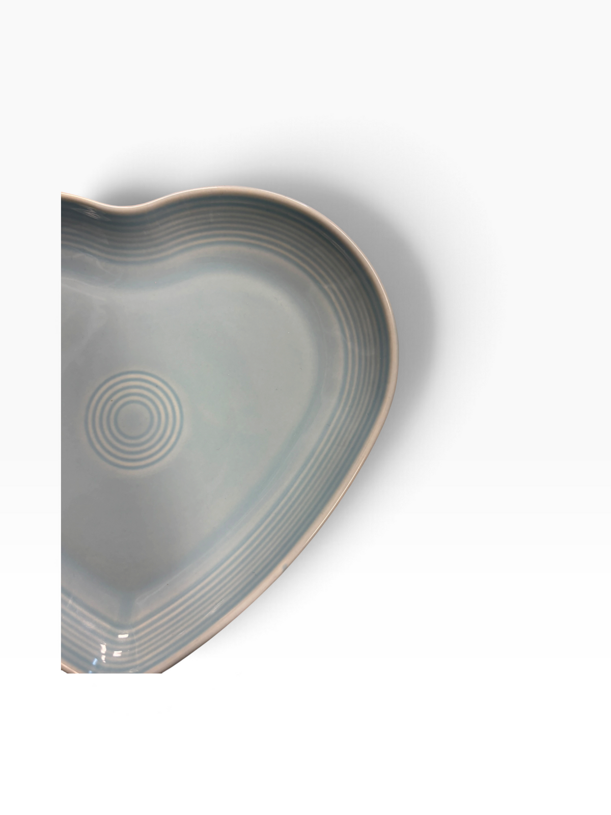 Fiesta Sky Heart Plate Heart Shaped Plate 9"
