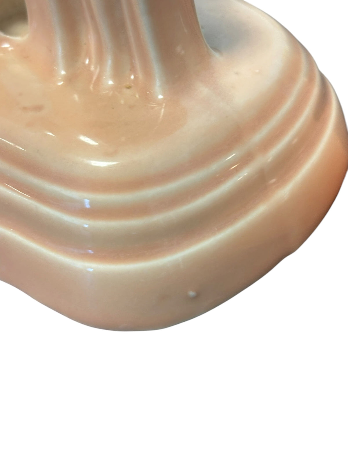 This is a Fiesta Fiestaware retired pyramid candle holder pair in Apricot. Lead-free Post 1986 Retired Color Retired Shape