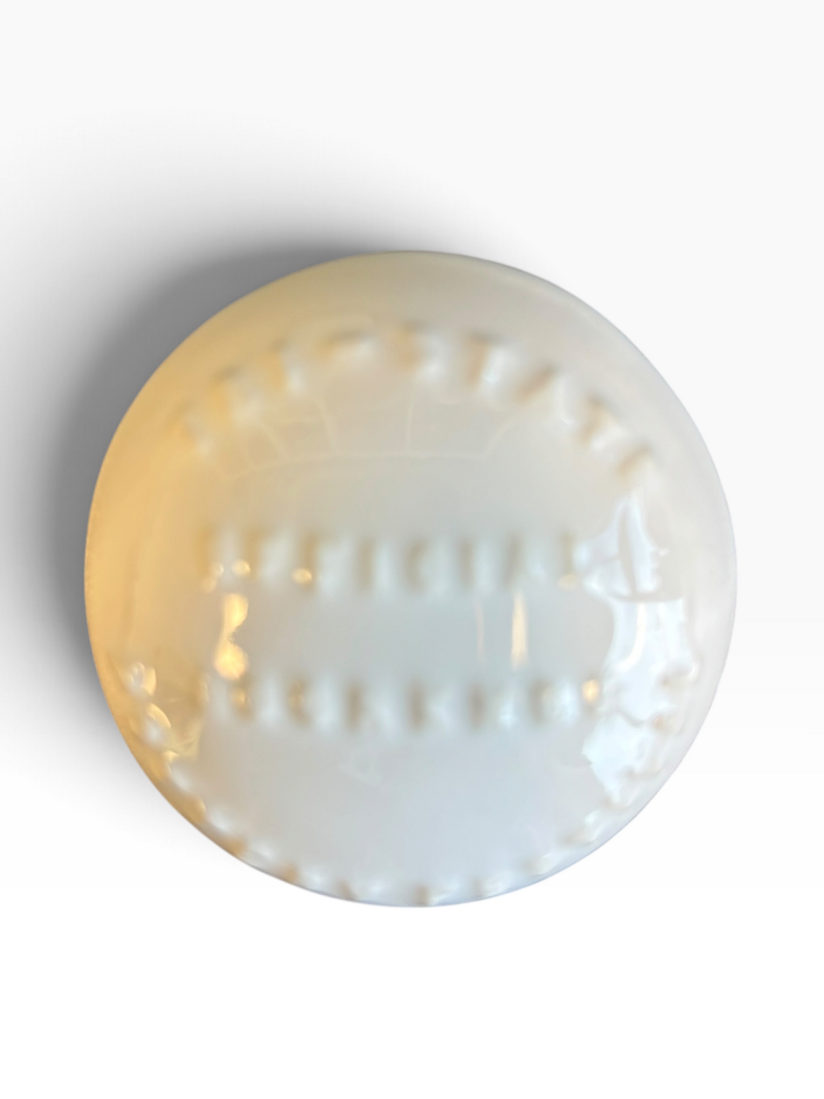Tri-State Pottery Festival Official Doorknob in Fiesta White | HLC Toss Game