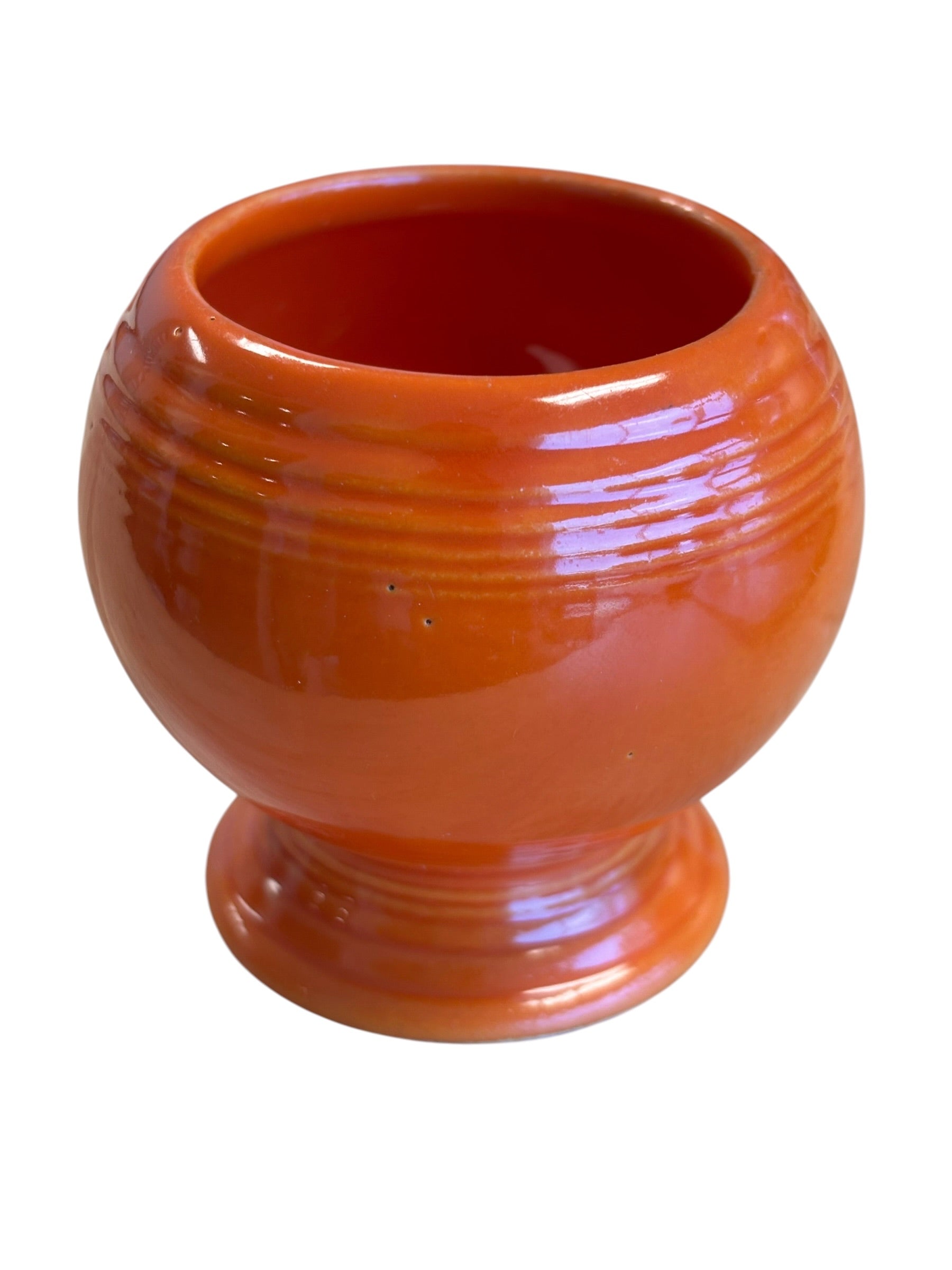 Vintage Fiesta Red Mustard Jar