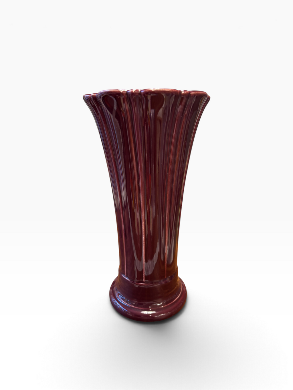 Fiesta Claret Medium 9 5/8" Vase Medium Flared Vase