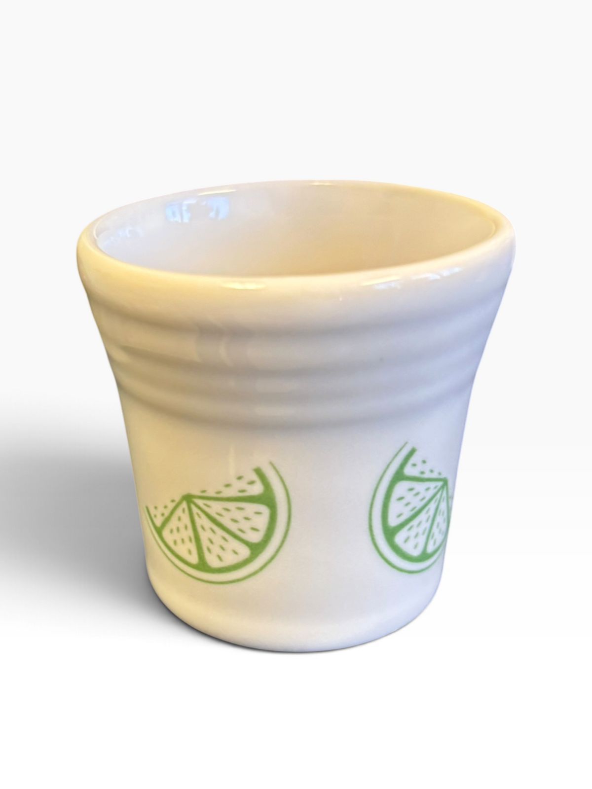 Fiesta FTCCO Citrus Lime on White Shot Glass 2 oz Lime Citrus