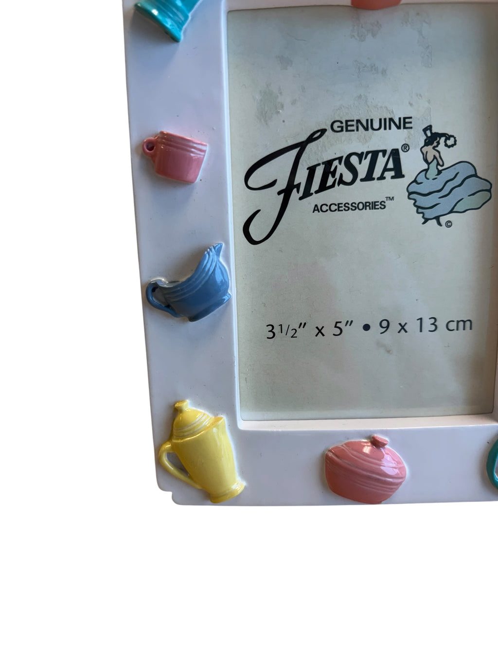 Fiesta Weston Gallery 3 1/2" x 5" White Picture Frame With Icons