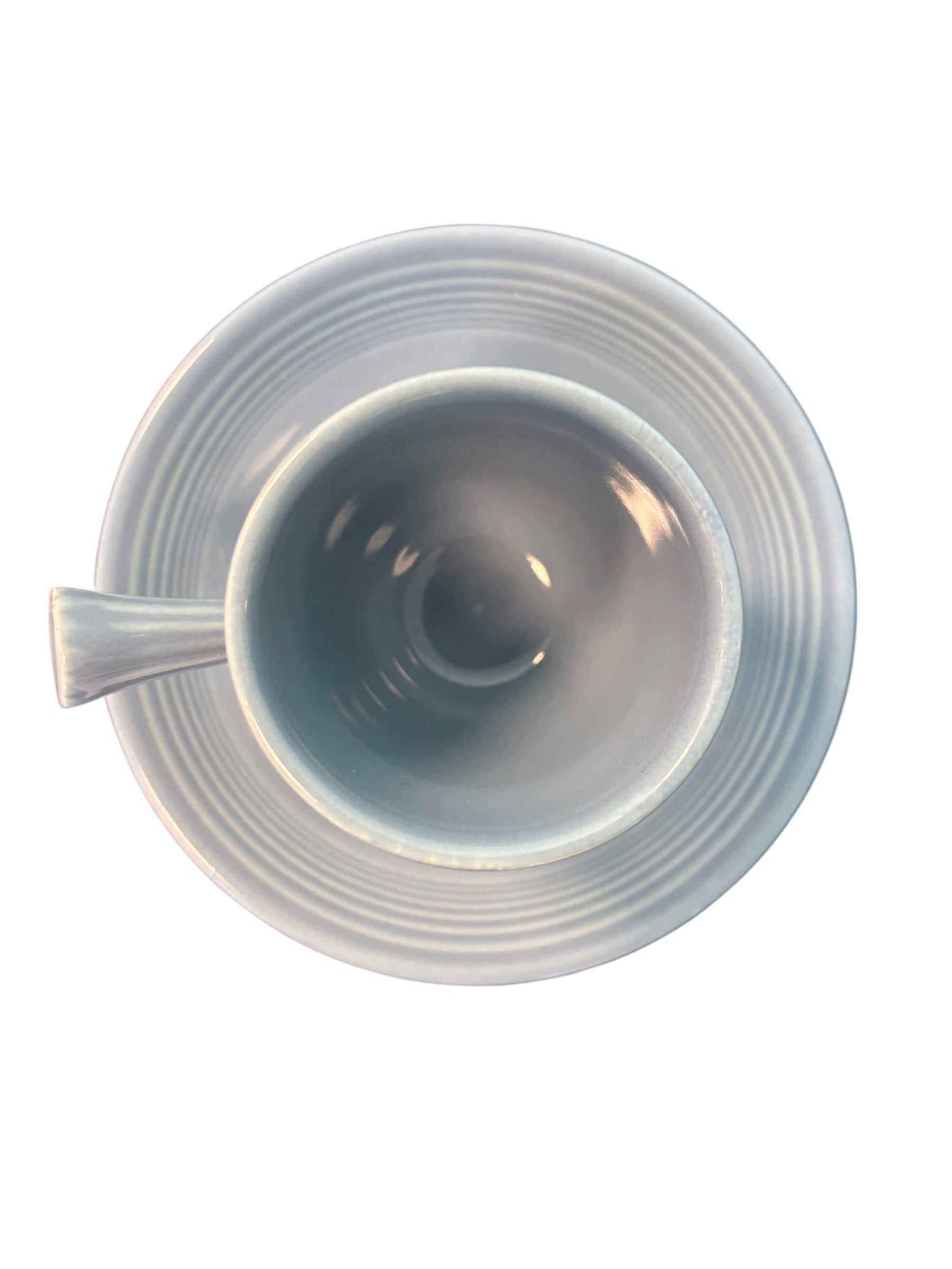 Fiesta Periwinkle Stick Handle Demitasse AD Cup & Saucer