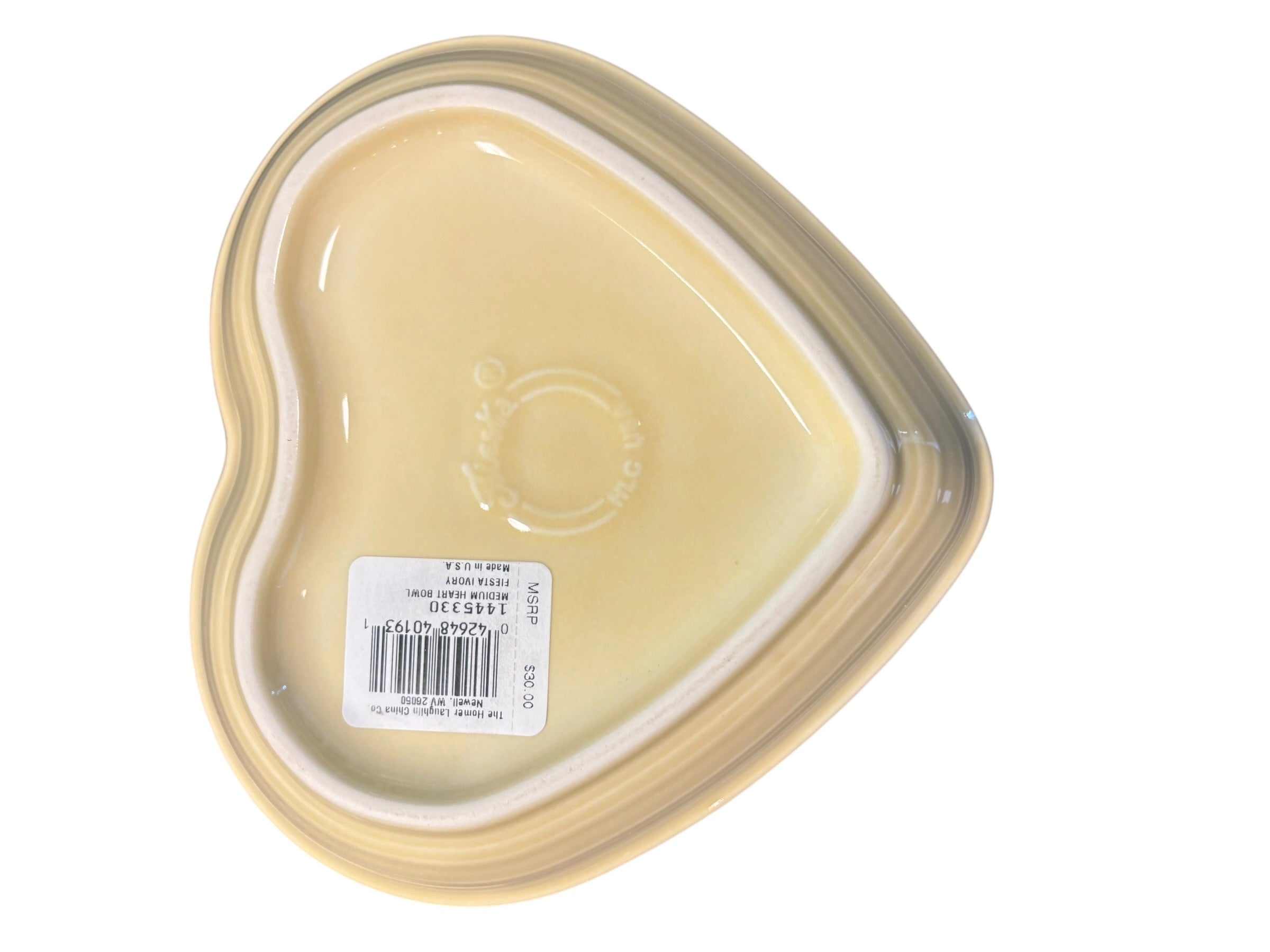 Fiesta Ivory Medium Heart Bowl