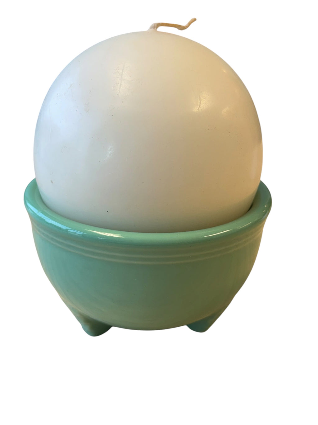 Fiesta Sea Mist Tripod Bowl with Candle