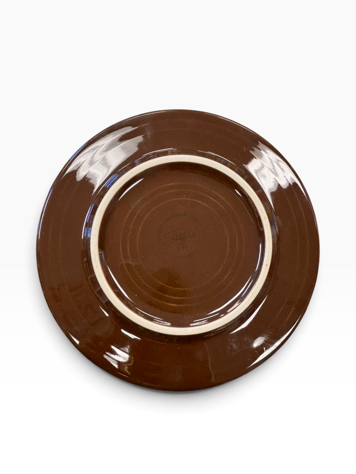 Fiesta Chocolate Dancing Lady Trivet 6" Retired Hot Plate