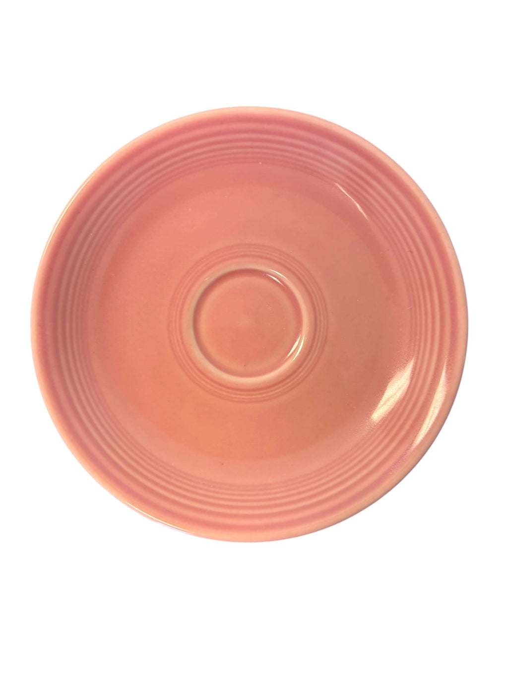 This is a Fiesta Fiestaware After Dinner AD Stick Handled Demitasse Demi Cup and Saucer Set in Rose. lead-free, Post 1986, Retired Color Retired Shape Perfect for Espresso
