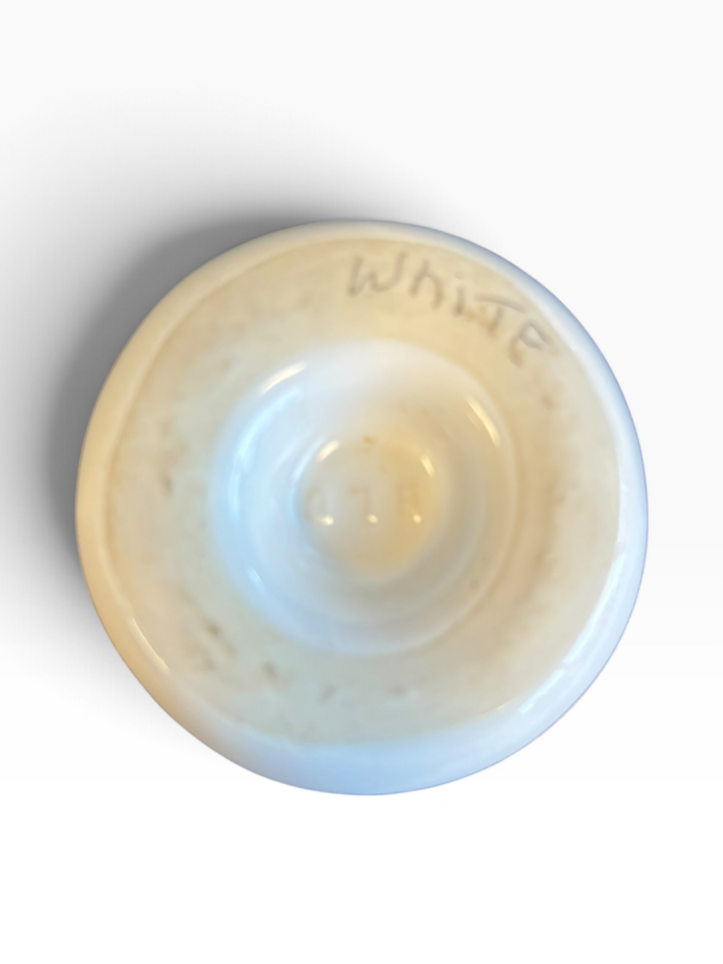 Tri-State Pottery Festival Official Doorknob in Fiesta White | HLC Toss Game